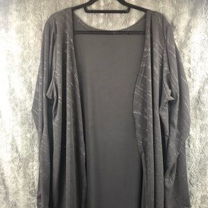 Black on black glitter Cardigan